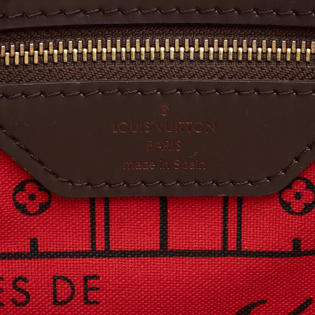 Louis Vuitton Damier Ebene Neverfull MM Tote (SHF-CIaTHP)