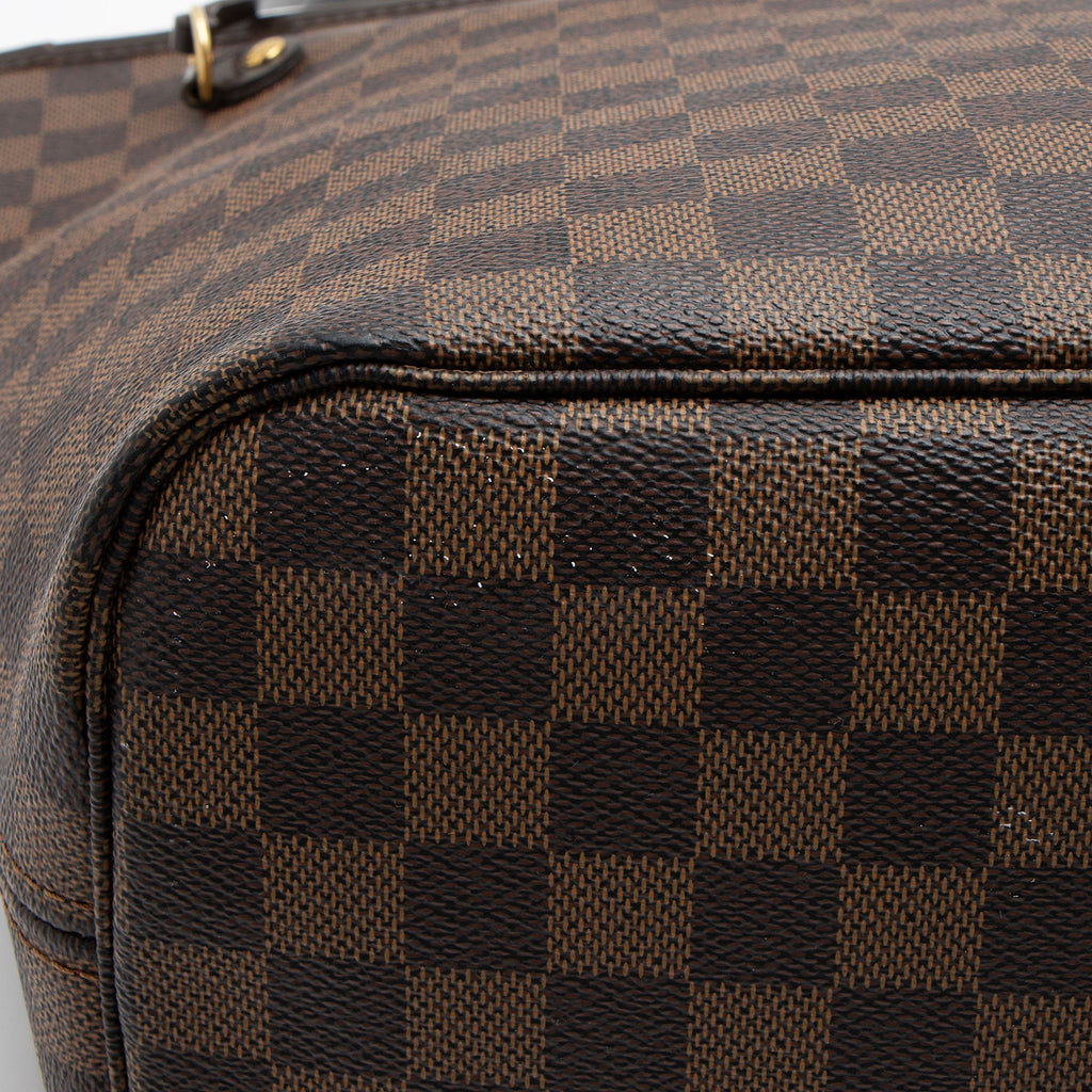 Louis Vuitton Damier Ebene Neverfull MM Tote (SHF-T7BKnj)