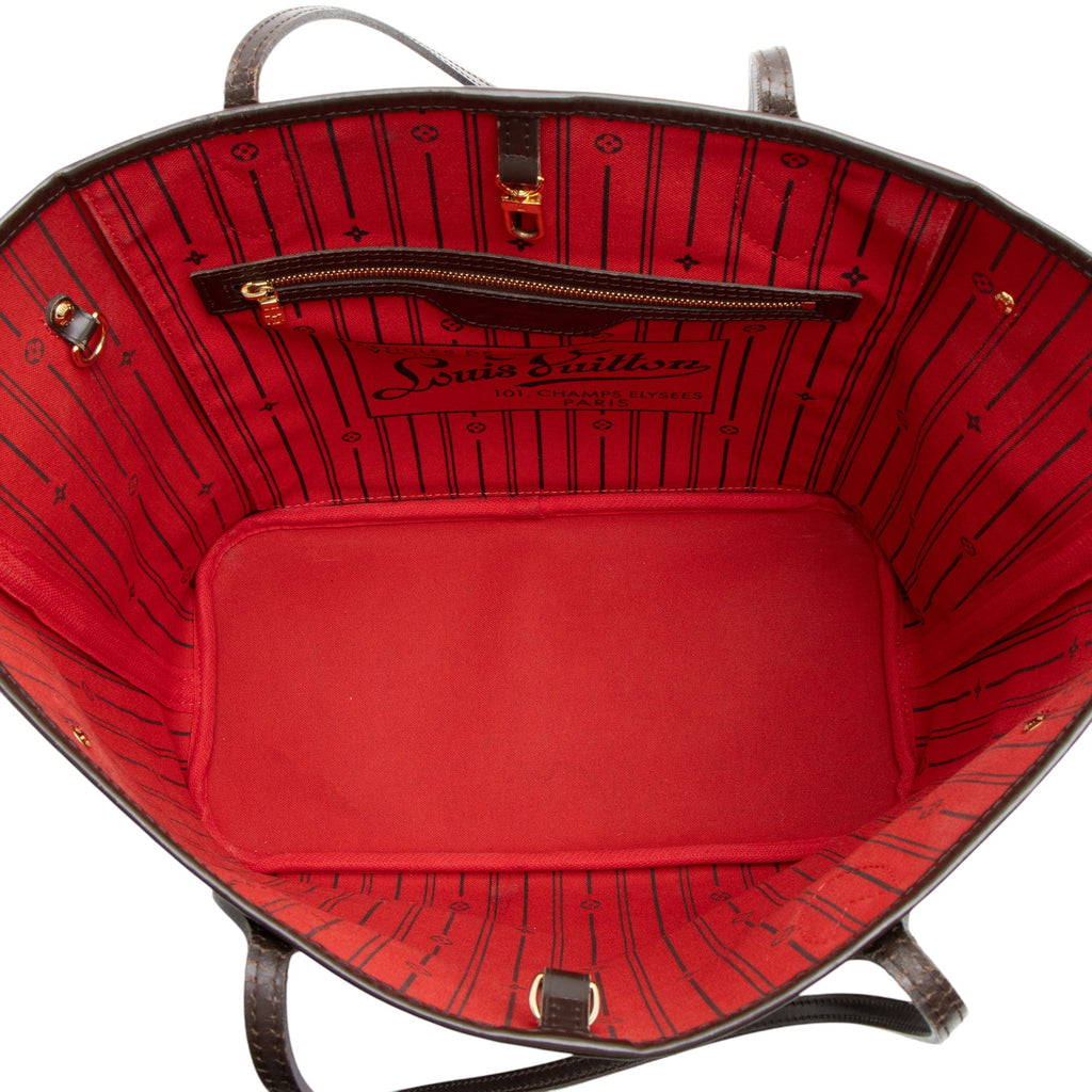 Louis Vuitton Damier Ebene Neverfull MM Tote (SHF-T7BKnj)
