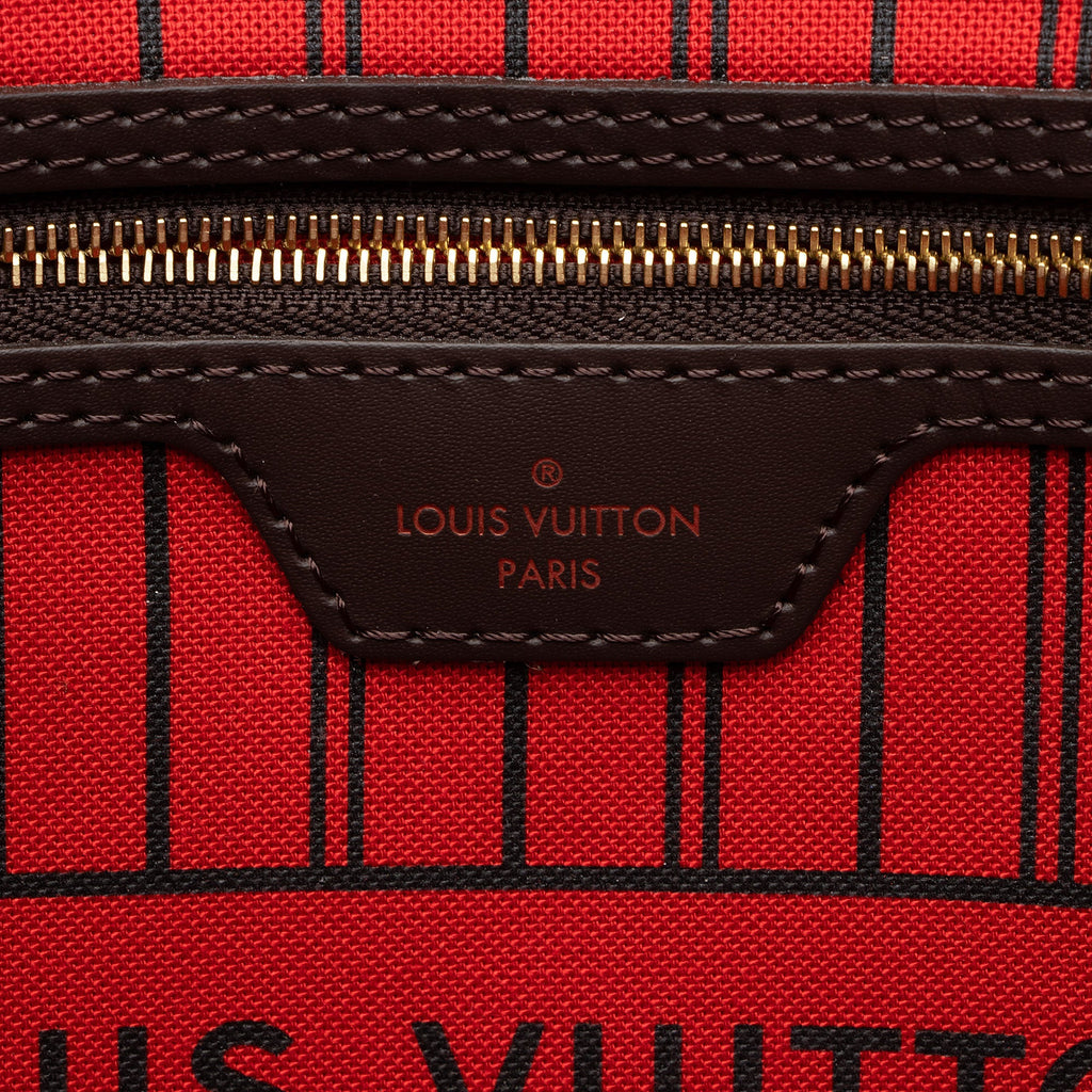Louis Vuitton Damier Ebene Neverfull MM Tote