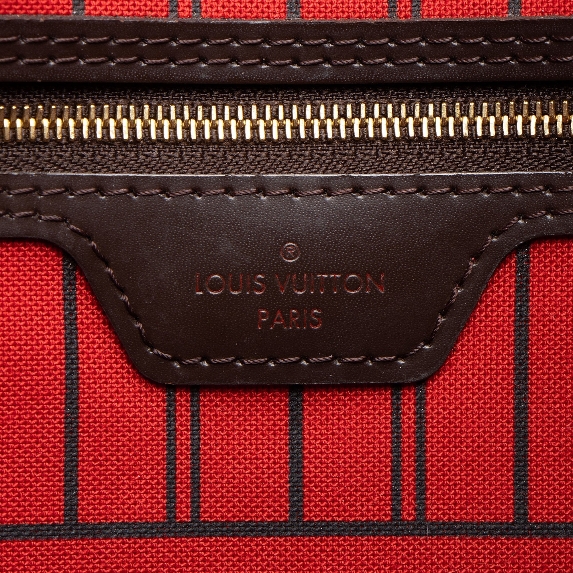 Louis Vuitton Damier Ebene Neverfull MM Tote