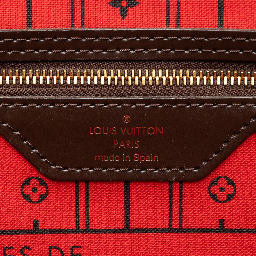 Louis Vuitton Damier Ebene Neverfull MM Tote