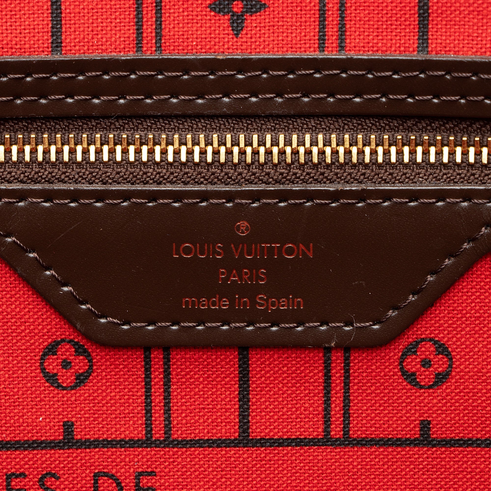 Louis Vuitton Damier Ebene Neverfull MM Tote