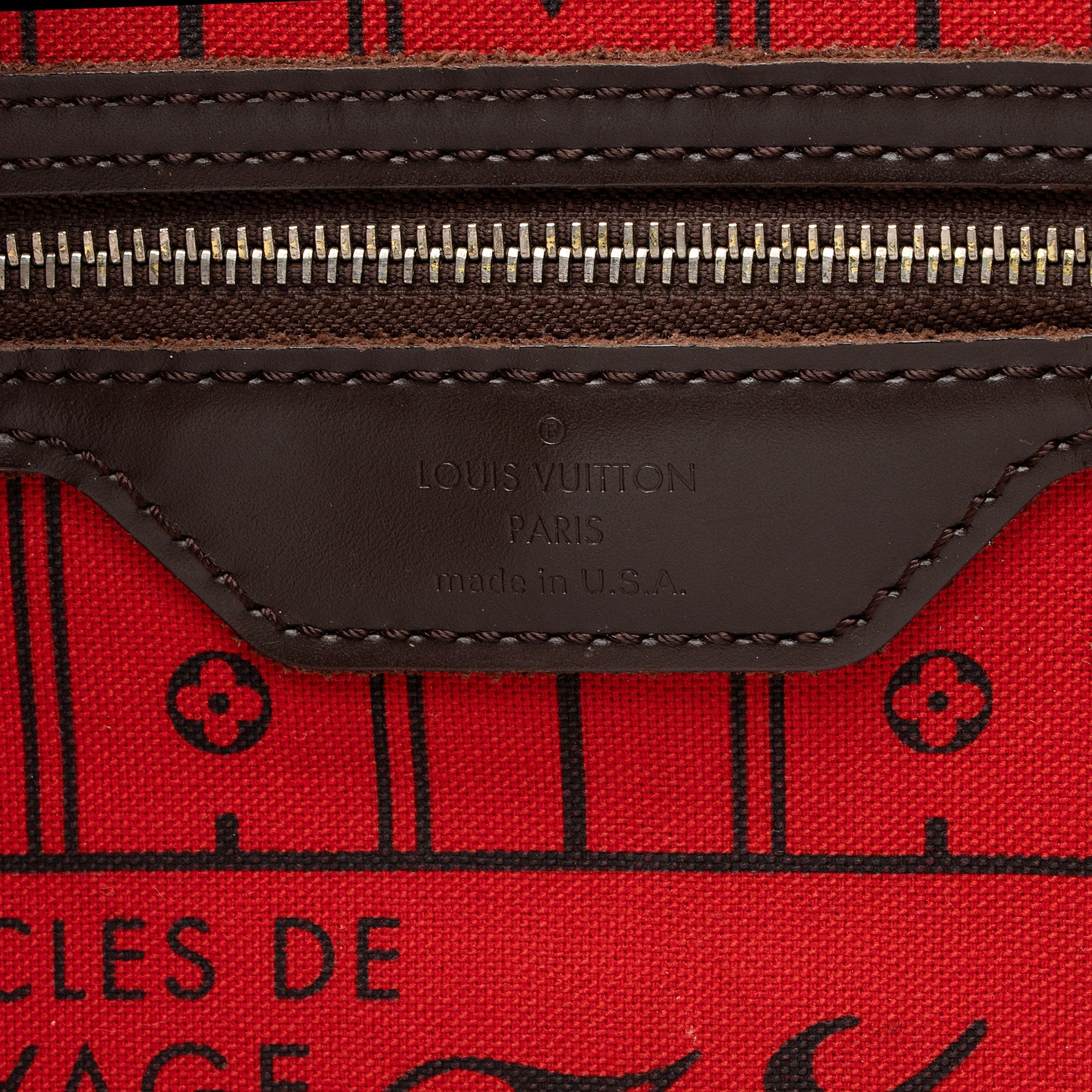 Louis Vuitton Damier Ebene Neverfull MM Tote