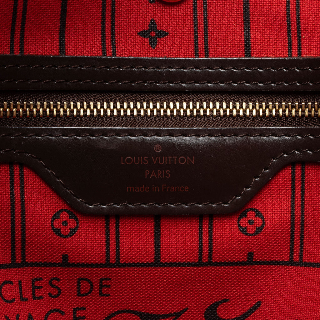 Louis Vuitton Damier Ebene Neverfull MM Tote