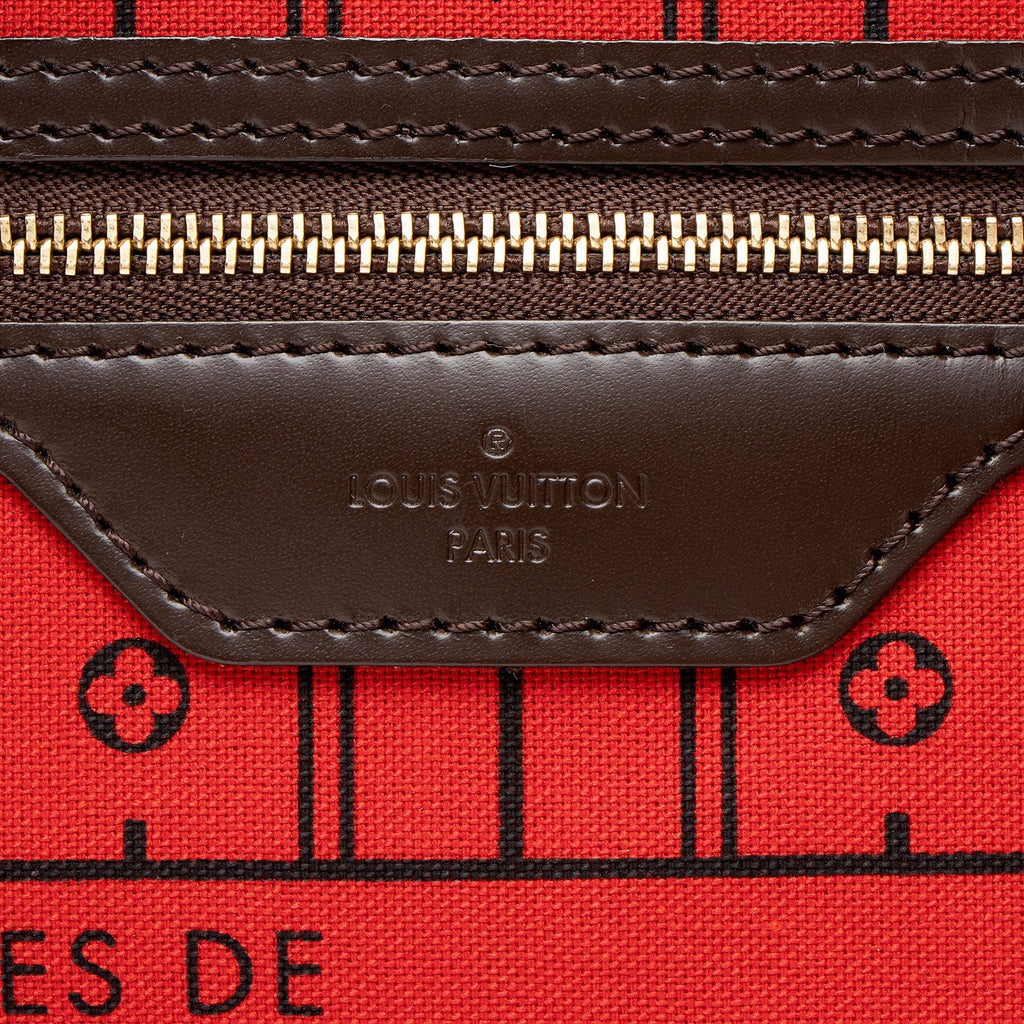 Louis Vuitton Damier Ebene Neverfull MM Tote