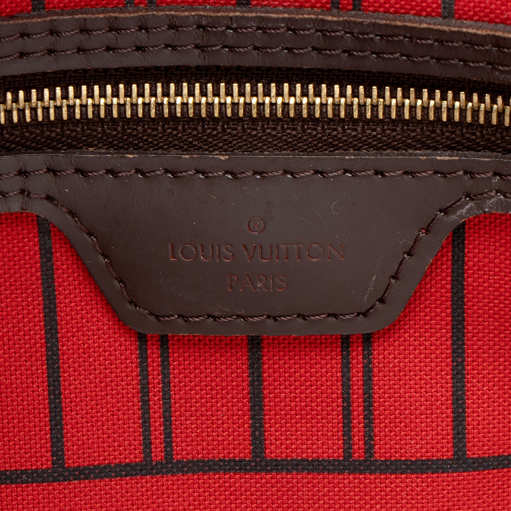 Louis Vuitton Damier Ebene Neverfull MM Tote