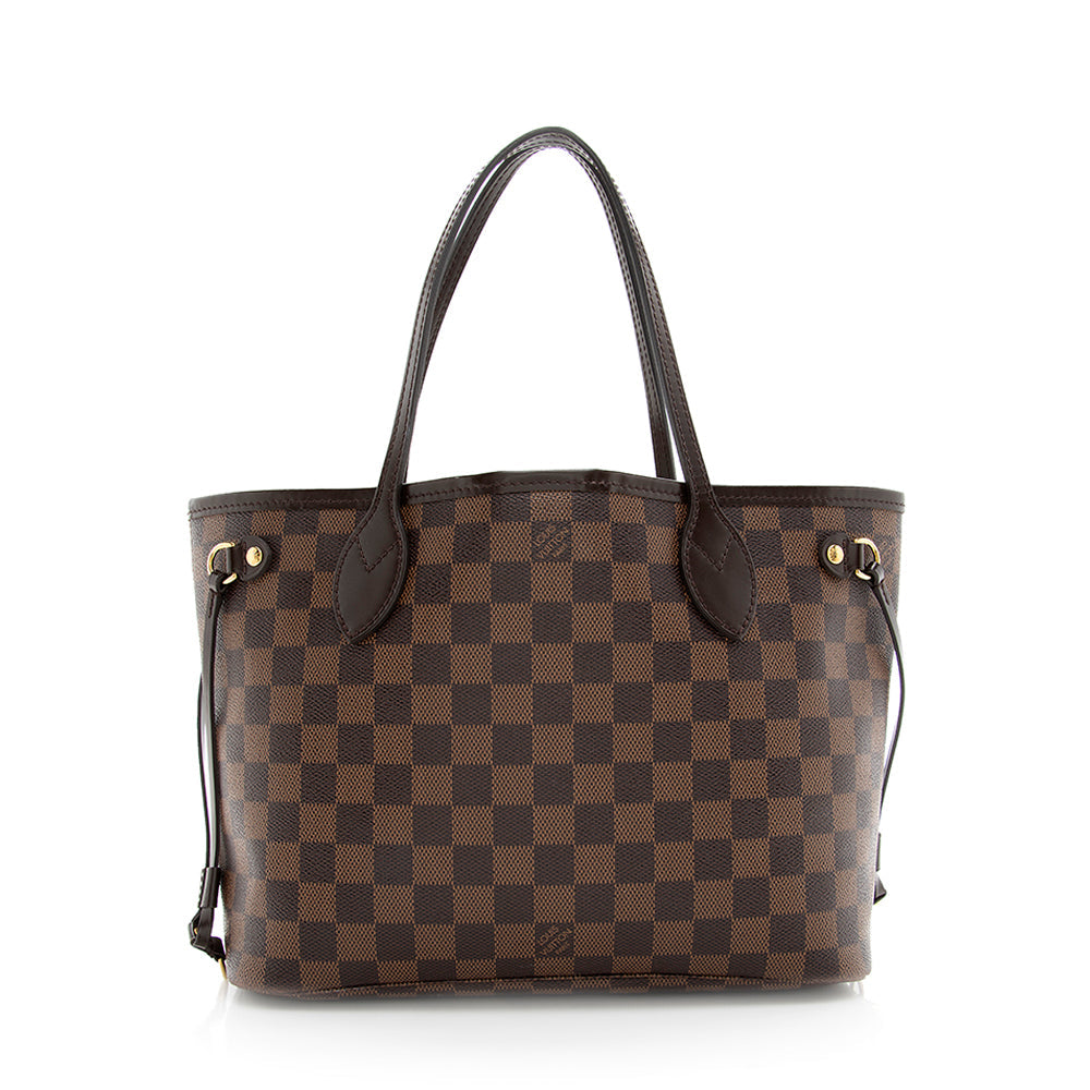 Louis Vuitton Damier Ebene Neverfull PM Tote (SHF-19029)