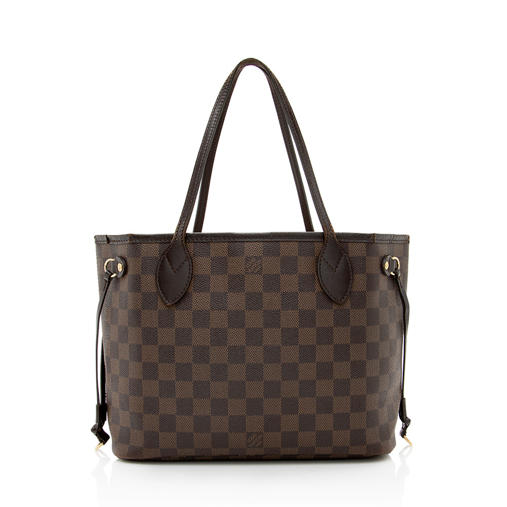 Louis Vuitton Damier Ebene Neverfull PM Tote - FINAL SALE (SHF-19822)