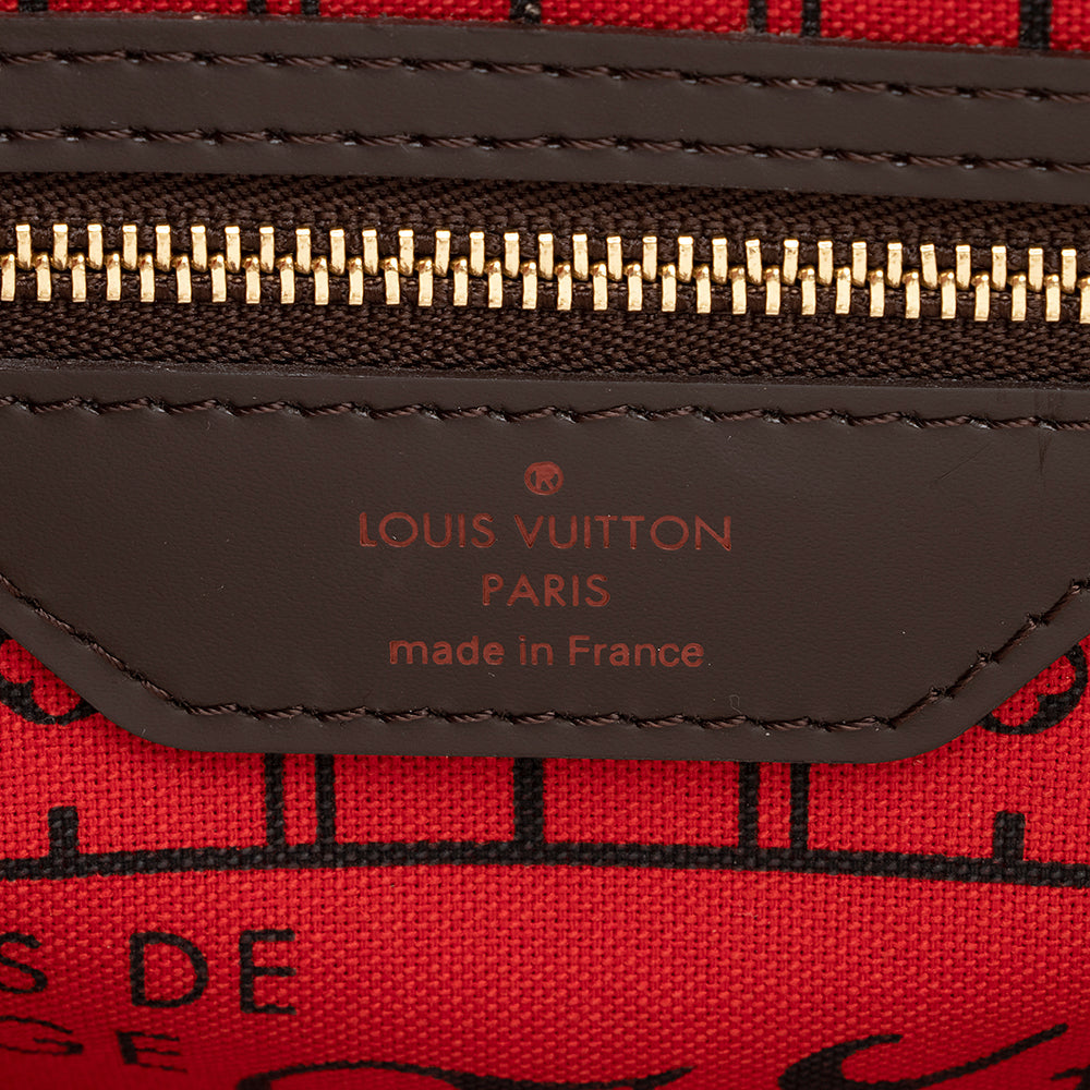 Louis Vuitton Damier Ebene Neverfull PM Tote (SHF-20331)