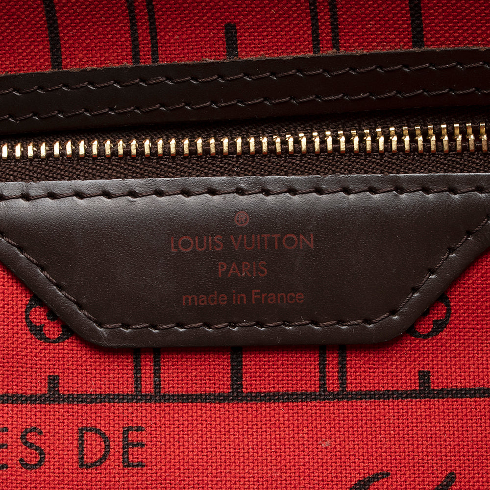 Louis Vuitton Damier Ebene Neverfull PM Tote (SHF-21979)