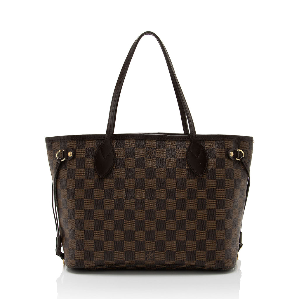 Louis Vuitton Damier Ebene Neverfull PM Tote (SHF-vQArNz)