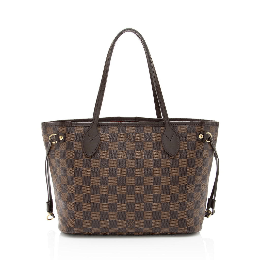 Louis Vuitton Damier Ebene Neverfull PM Tote (SHF-BNyKhH)