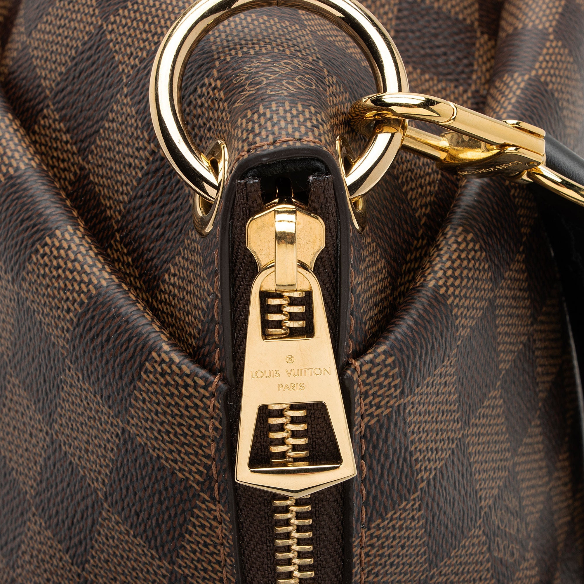 Louis Vuitton Damier Ebene Odeon MM Tote (SHF-eLE9KM)