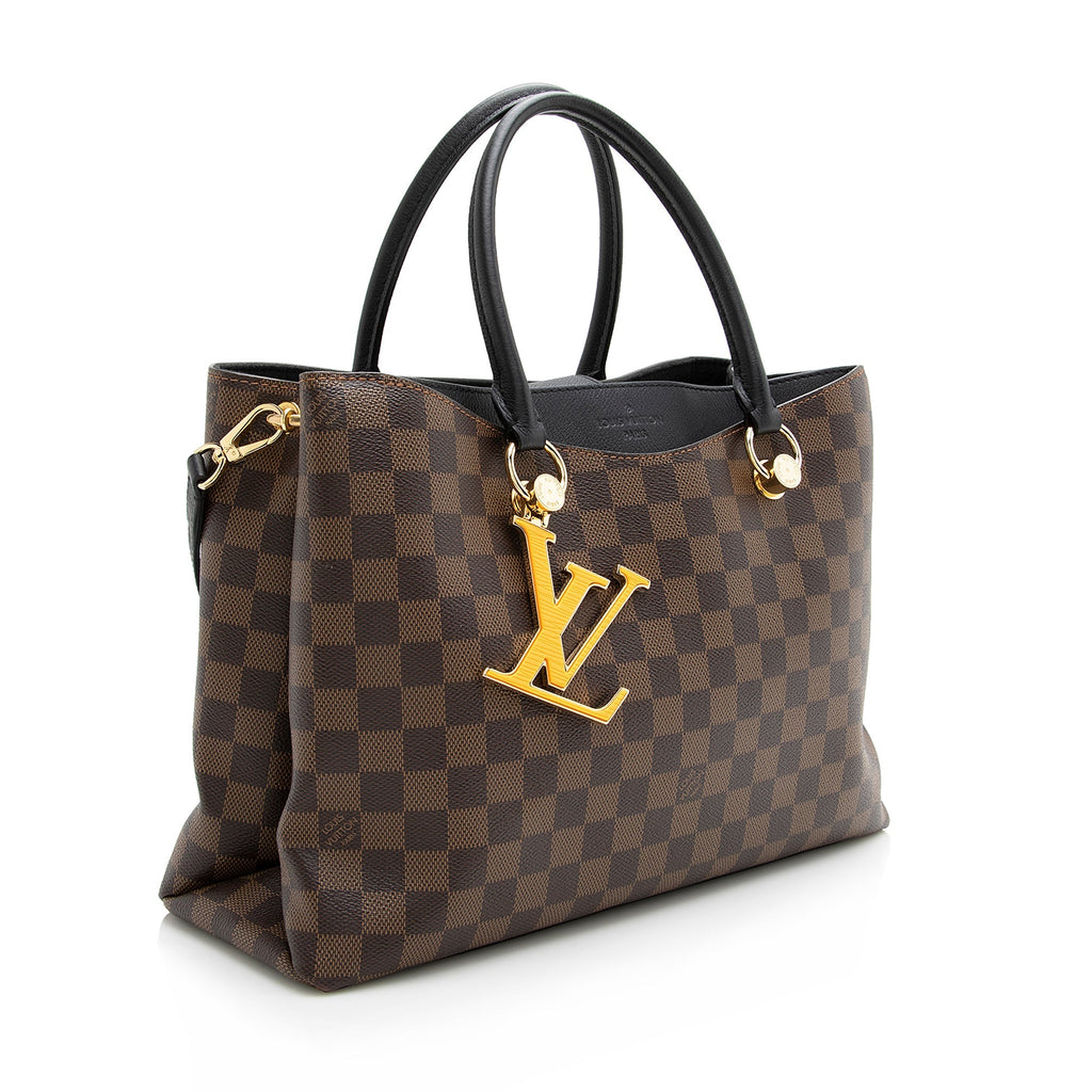 Louis Vuitton Damier Ebene Riverside Tote (SHF-22376)