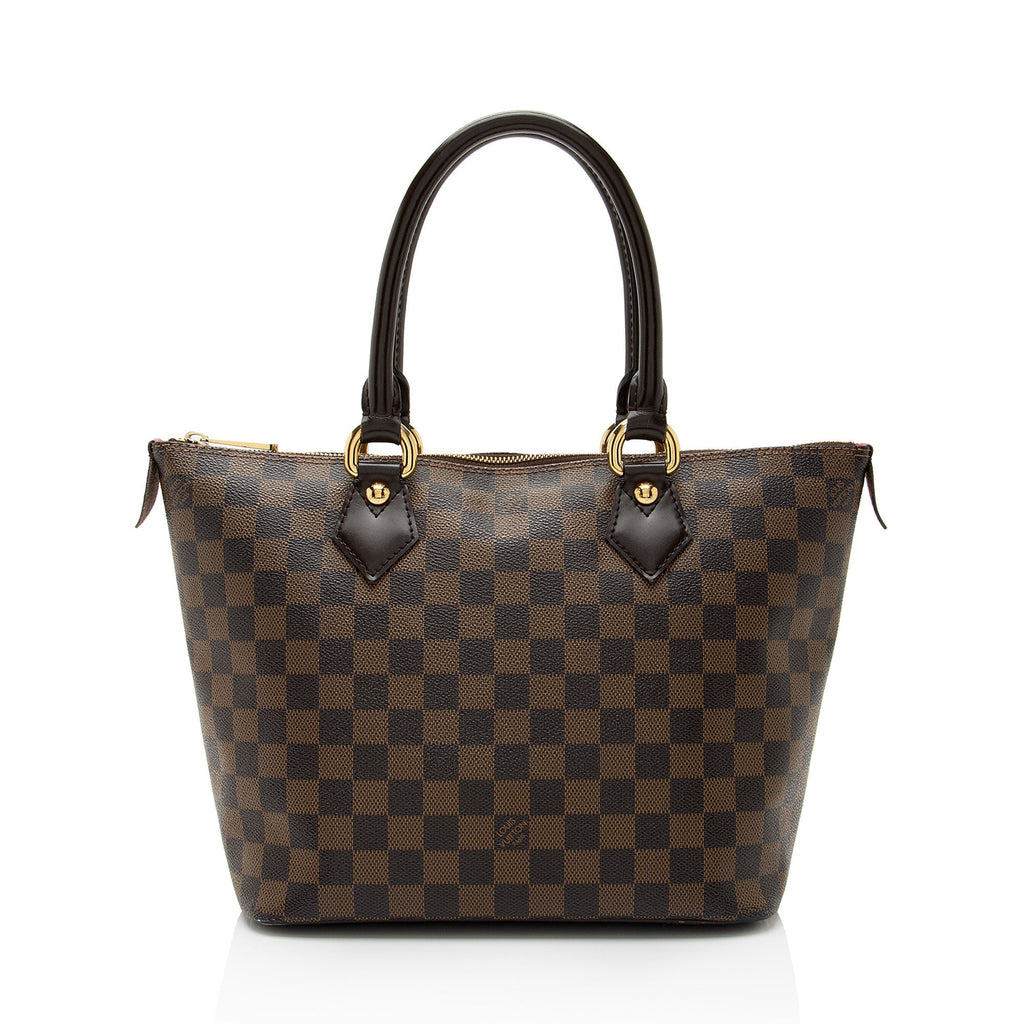 Louis Vuitton Damier Ebene Saleya PM Tote - FINAL SALE (SHF-0nBi6m)