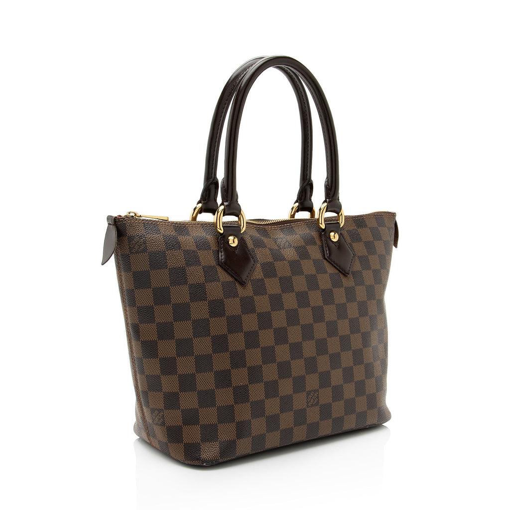 Louis Vuitton Damier Ebene Saleya PM Tote - FINAL SALE (SHF-0nBi6m)