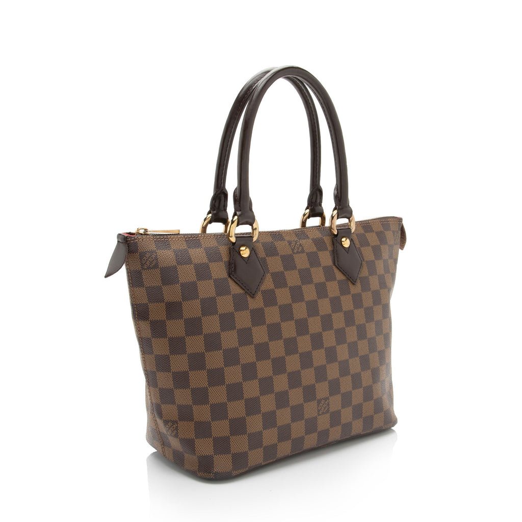 Louis Vuitton Damier Ebene Saleya PM Tote (SHF-WuAeeu)