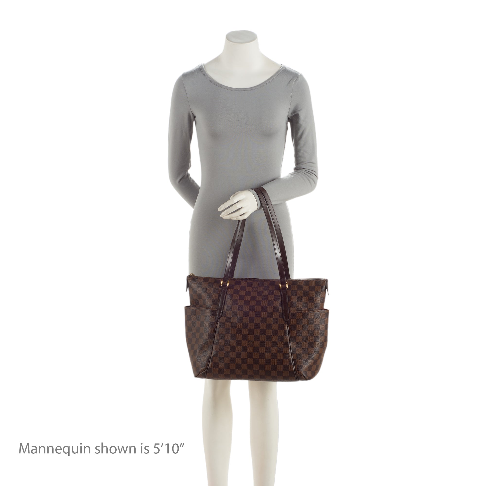 Louis Vuitton Damier Ebene Totally MM Tote (SHF-8799BZ)