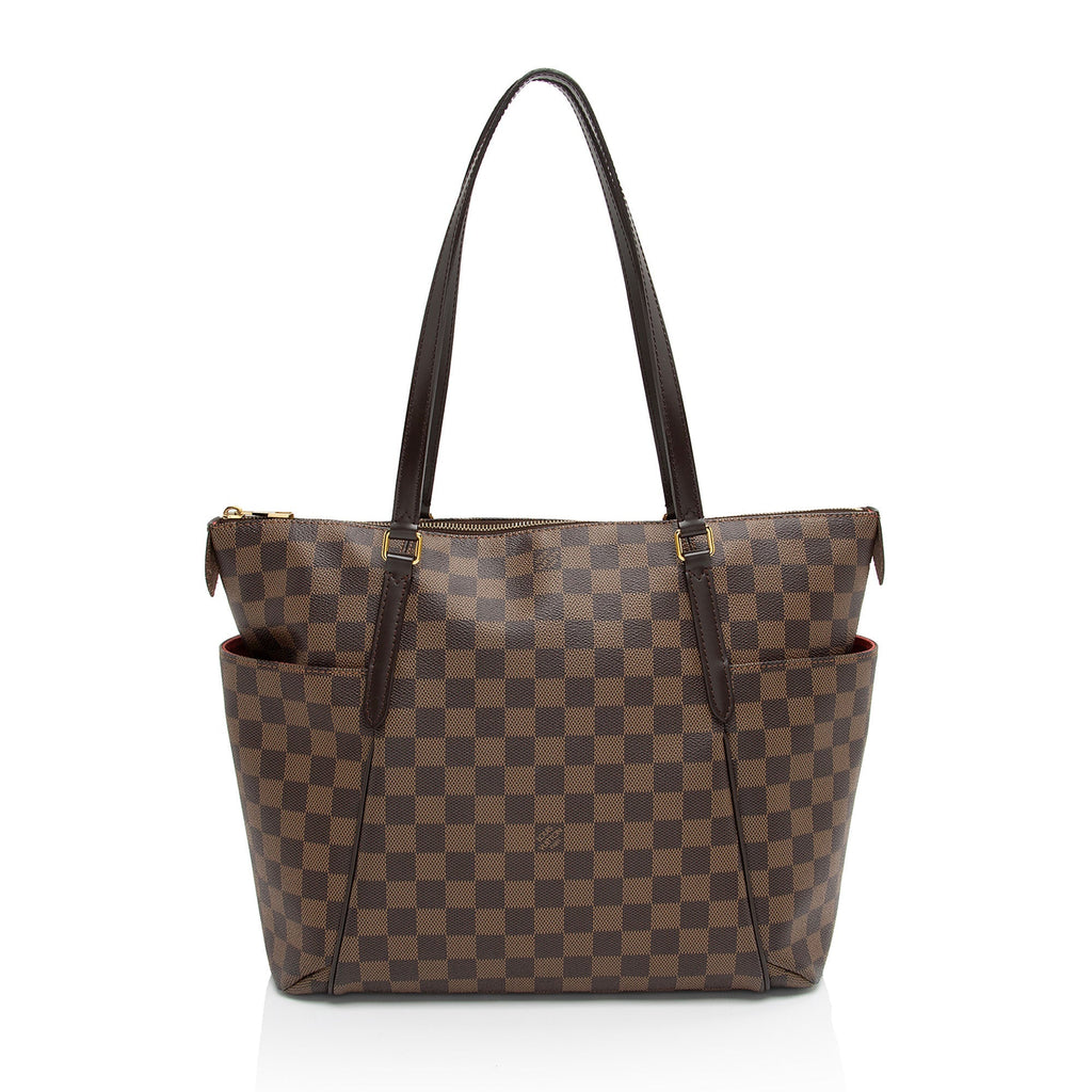 Louis Vuitton Damier Ebene Totally MM Tote (SHF-O2p659)