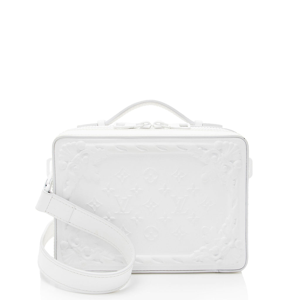 Louis Vuitton Debossed Calfskin Monogram Versailles Handle Soft Trunk