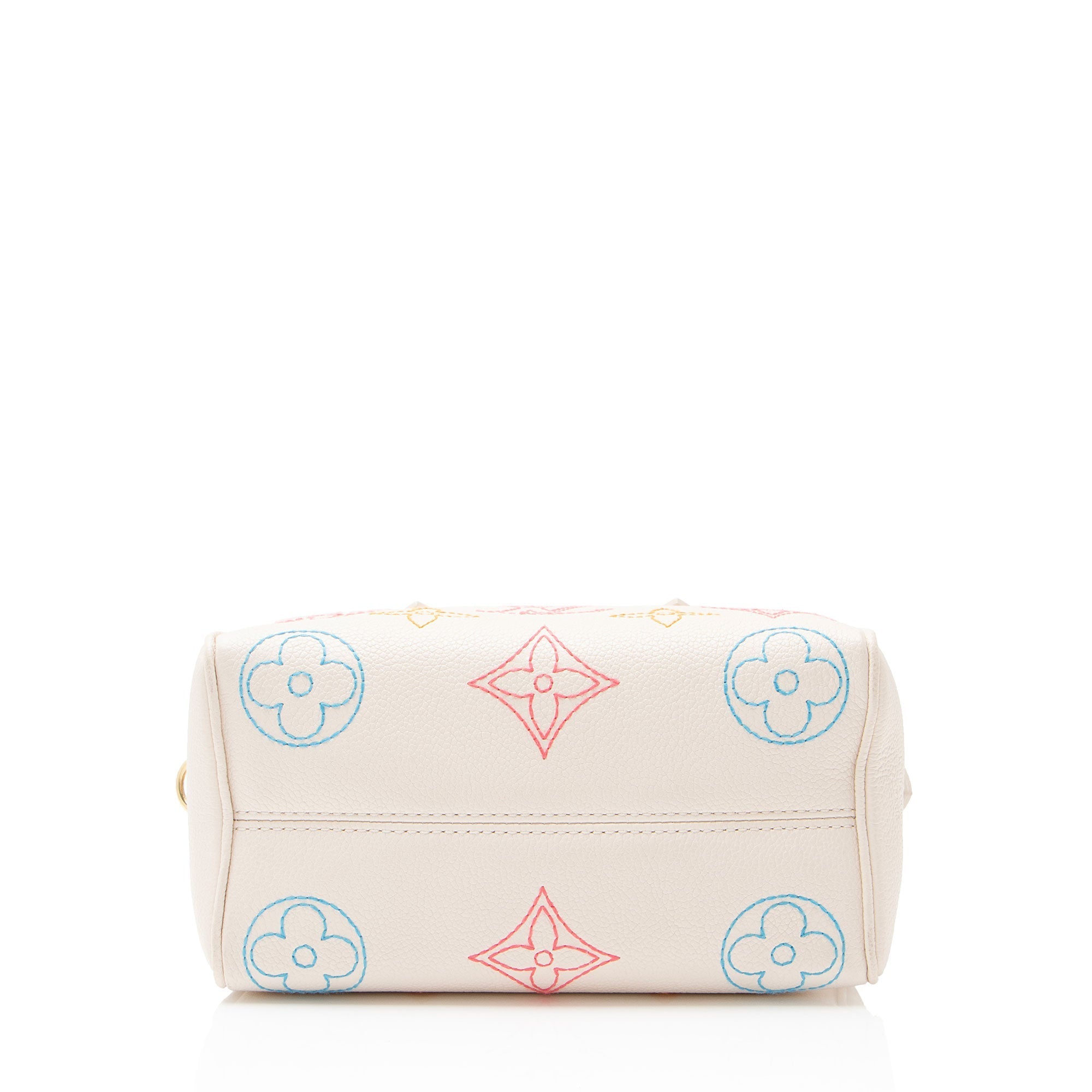 Louis Vuitton Embroidered Monogram Speedy Bandouliere 20 Satchel