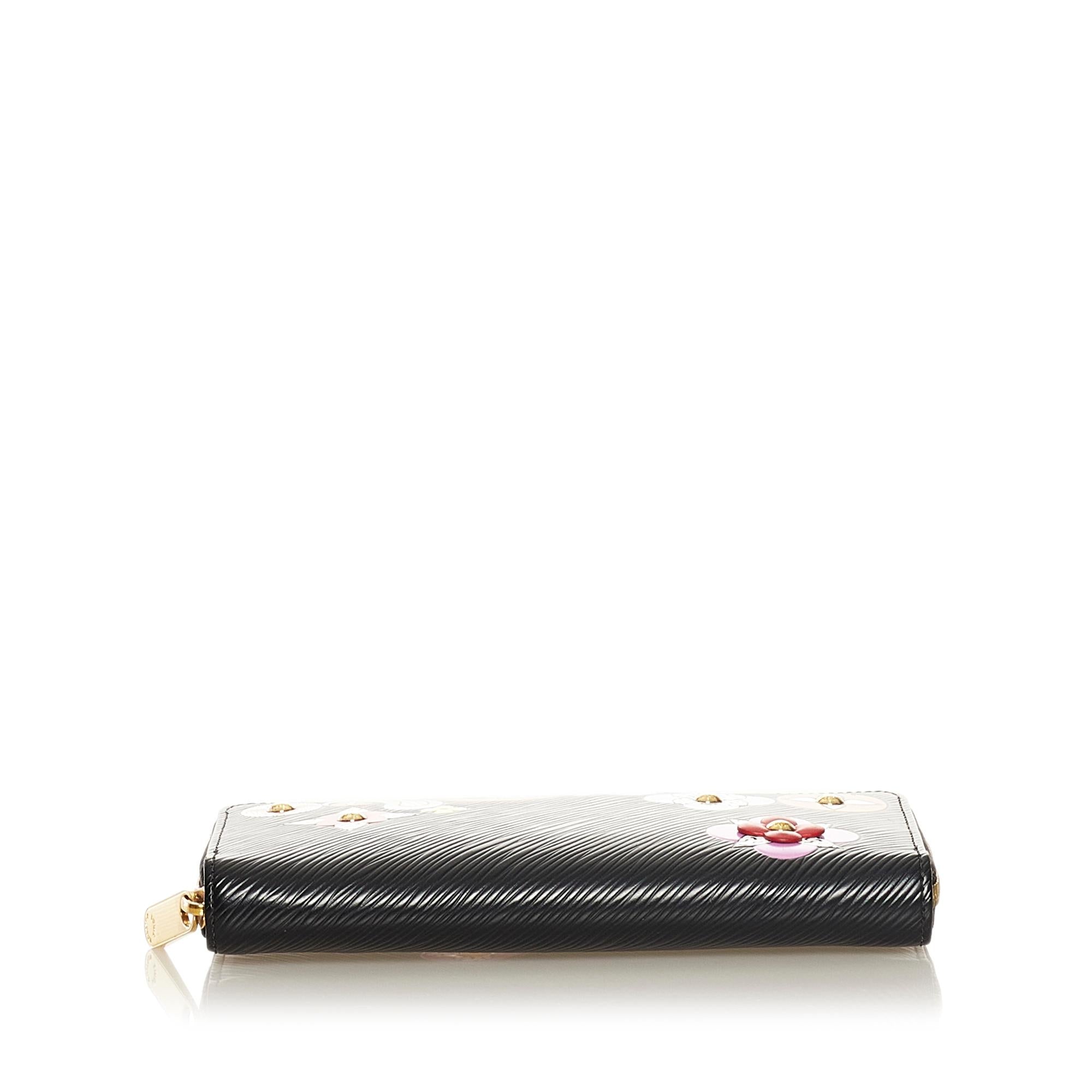 Louis Vuitton Epi Monogram Flower Zippy Wallet (SHG-35333)