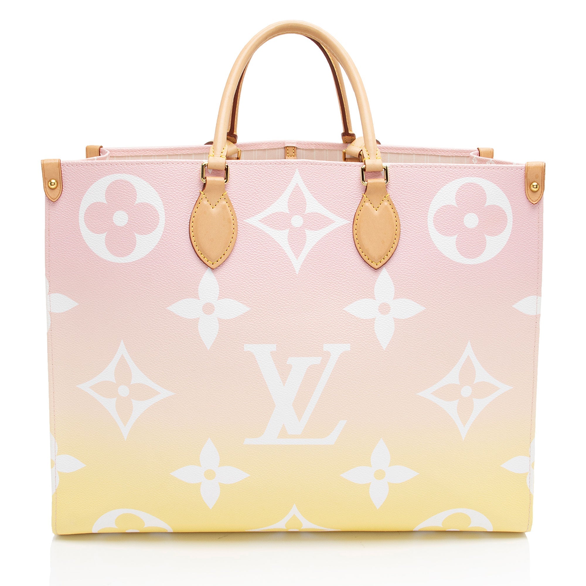 Louis Vuitton Giant Monogram Canvas By The Pool Onthego GM Tote (SHF-GW7dzi)