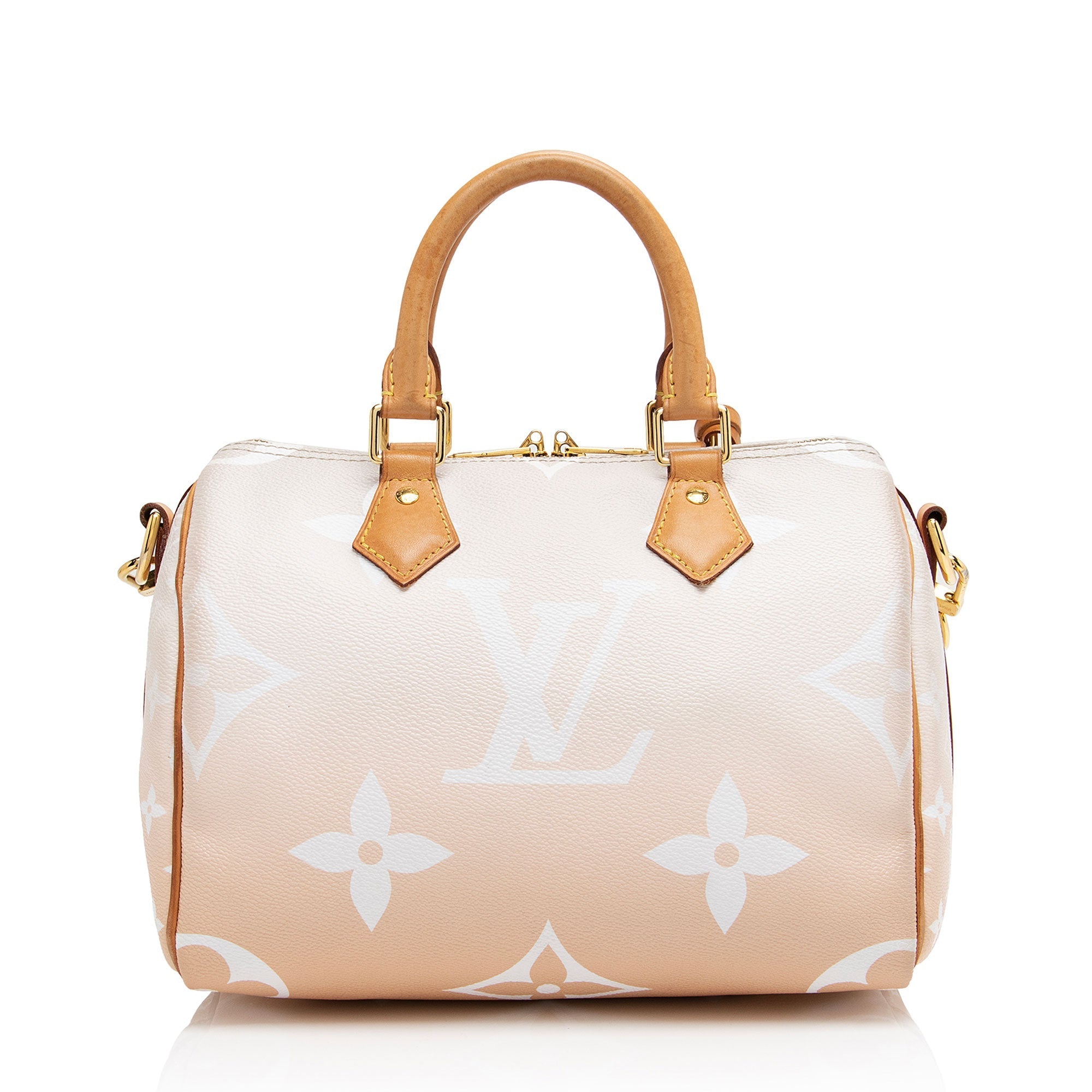 Louis Vuitton Giant Monogram Canvas By The Pool Speedy Bandouliere 25 Satchel (SHF-IVfHN0)