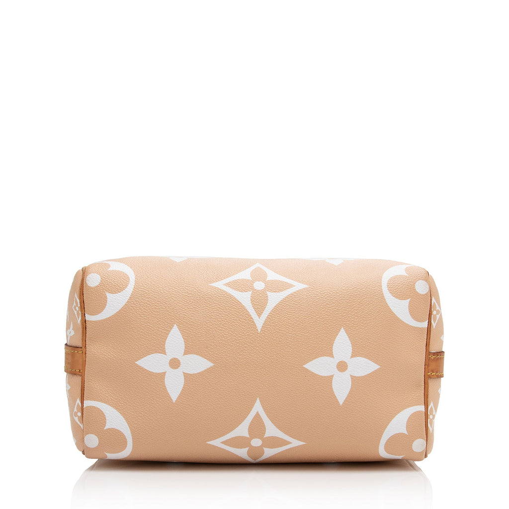 Louis Vuitton Giant Monogram Canvas By The Pool Speedy Bandouliere 25 Satchel (SHF-IVfHN0)