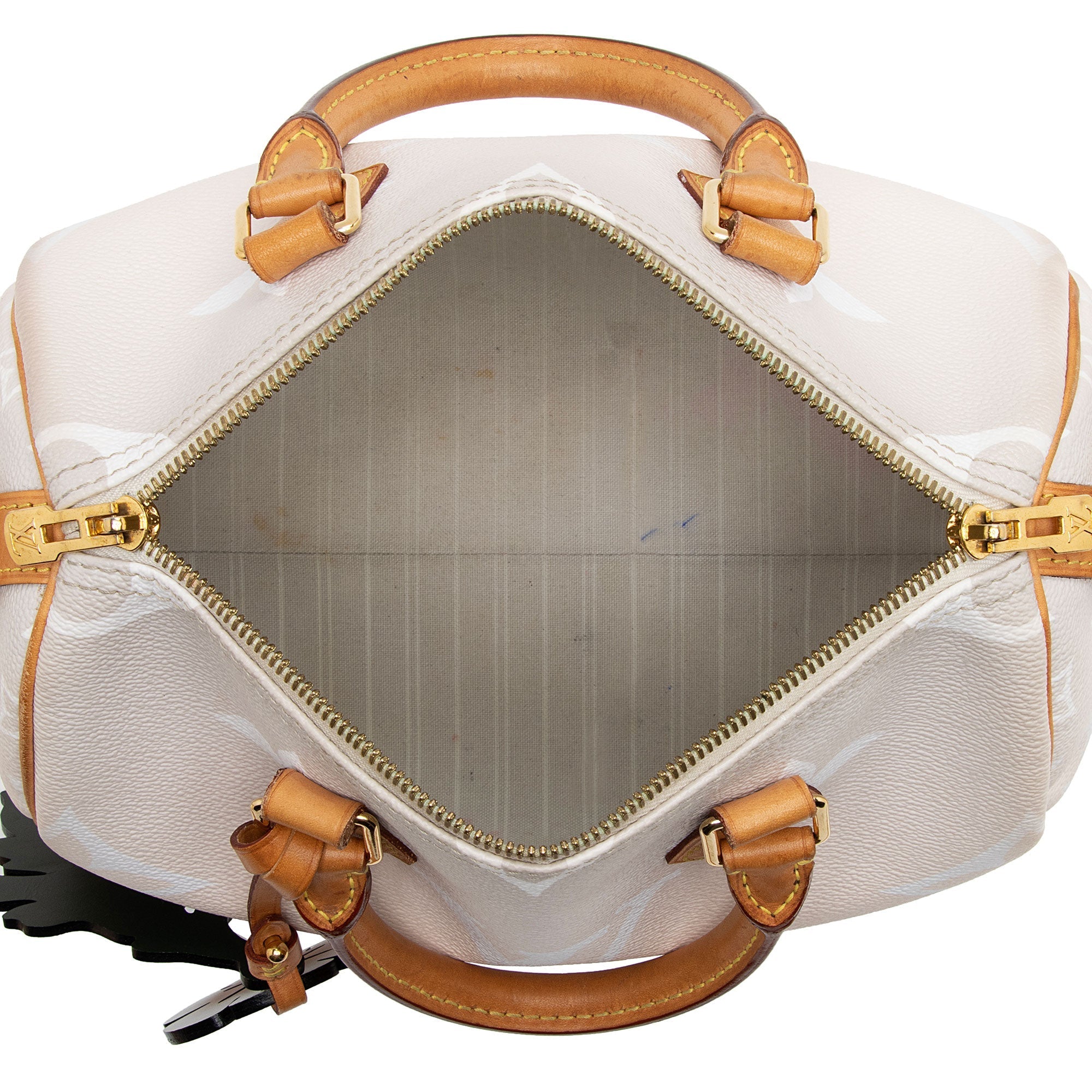 Louis Vuitton Giant Monogram Canvas By The Pool Speedy Bandouliere 25 Satchel (SHF-IVfHN0)