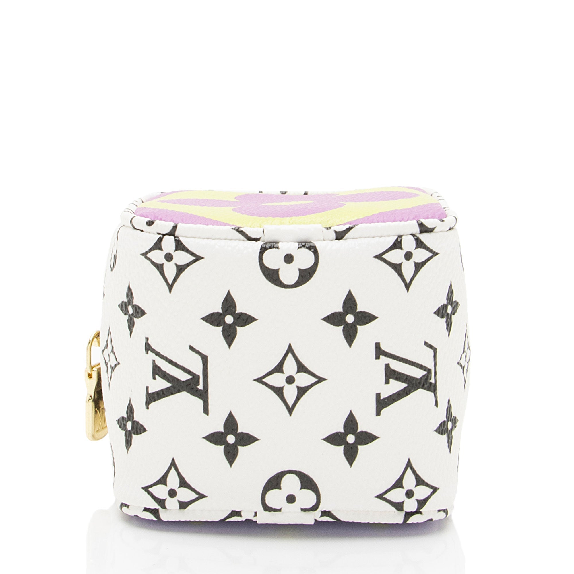 Louis Vuitton Giant Monogram Canvas Cube Coin Pouch (SHF-O3e1p4)