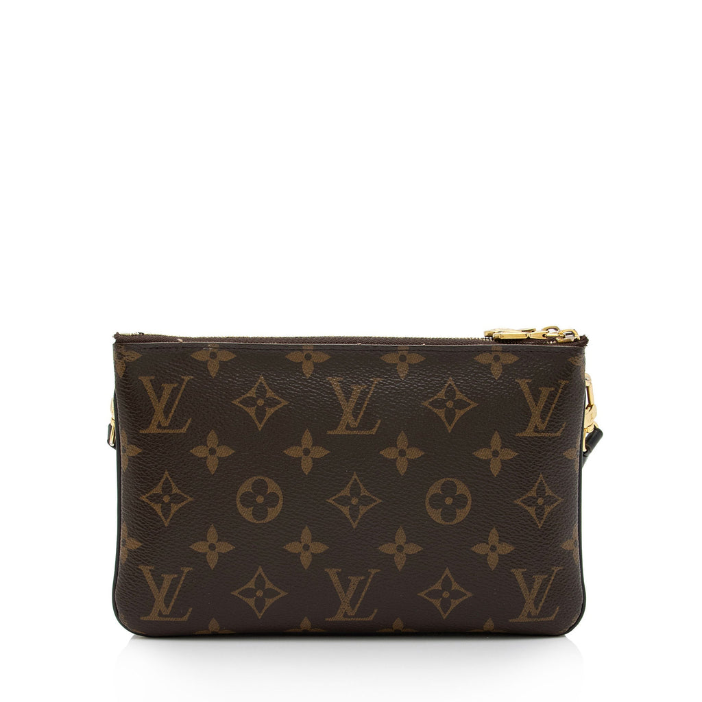 Louis Vuitton Giant Monogram Canvas Double Zip Pochette (SHF-gxhVVJ)