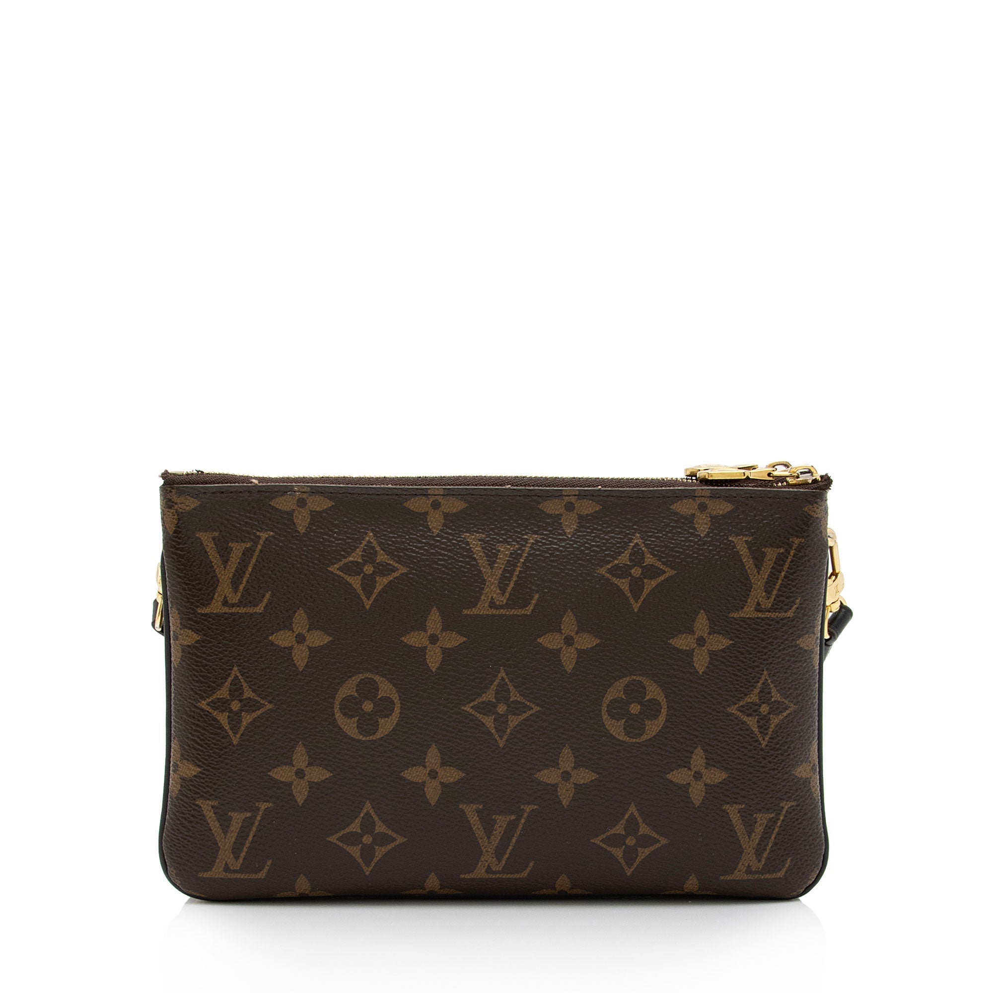 Louis Vuitton Giant Monogram Canvas Double Zip Pochette (SHF-gxhVVJ)