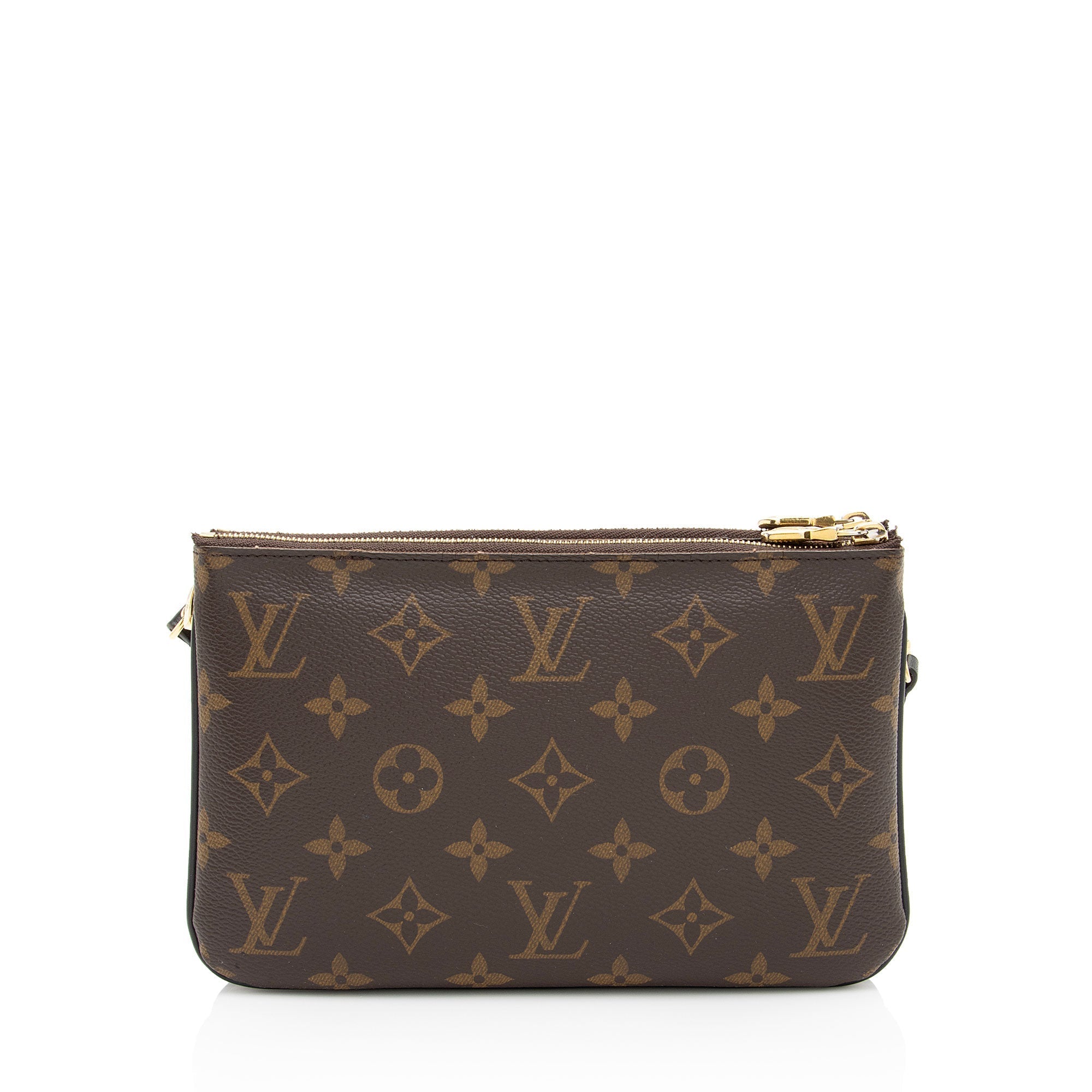 Louis Vuitton Giant Monogram Canvas Double Zip Pochette (SHF-qlqavz)