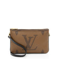 Louis Vuitton Giant Monogram Canvas Double Zip Pochette (SHF-qlqavz)