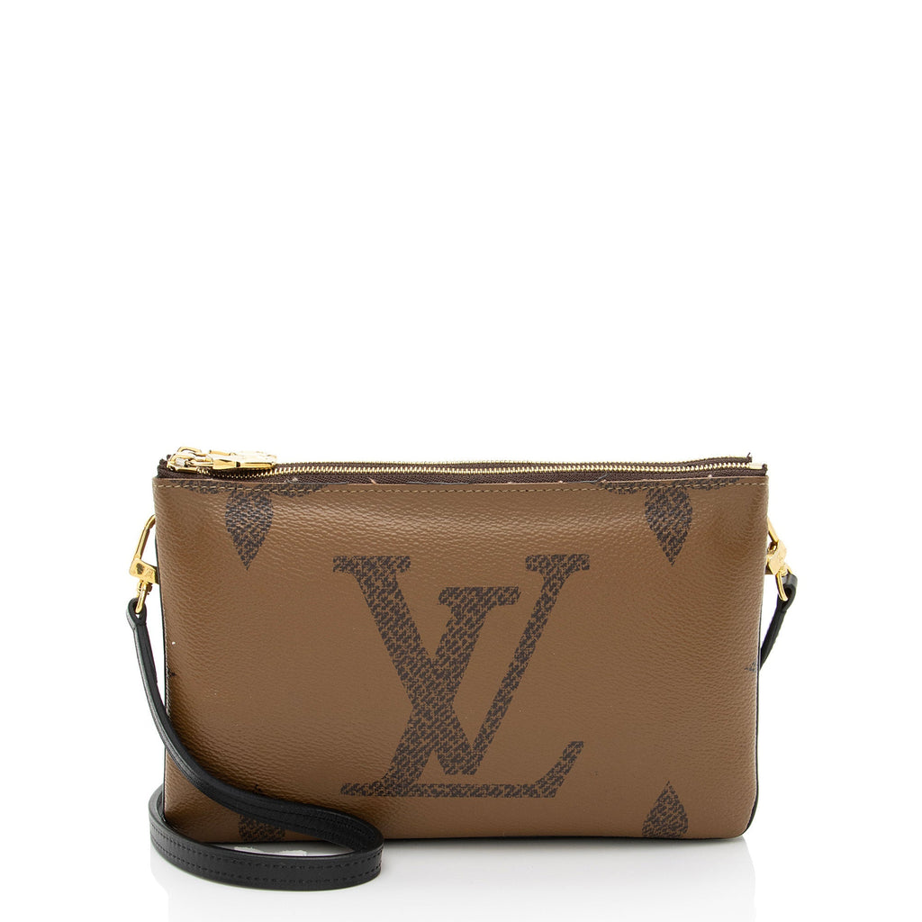 Louis Vuitton Giant Monogram Canvas Double Zip Pochette