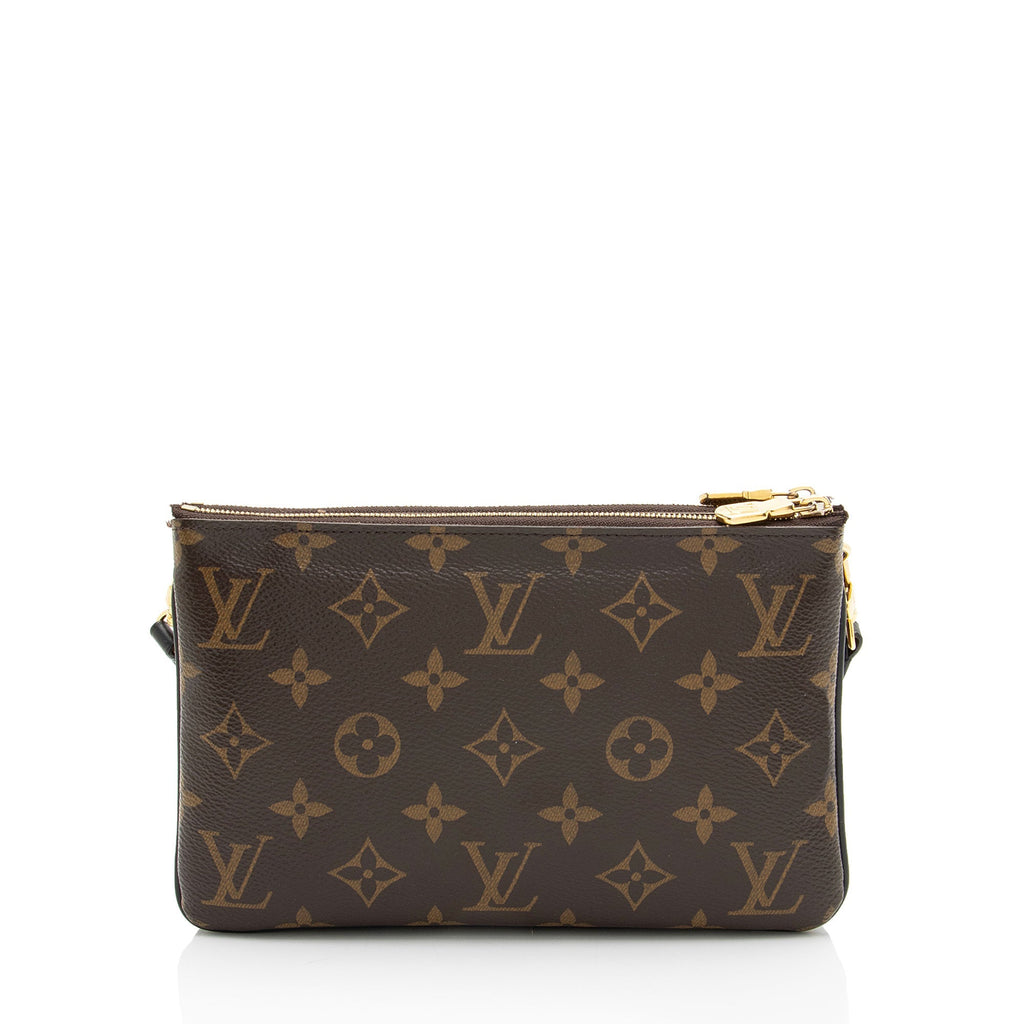 Louis Vuitton Giant Monogram Canvas Double Zip Pochette