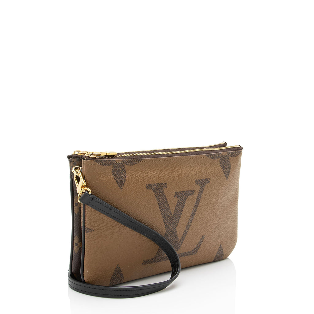 Louis Vuitton Giant Monogram Canvas Double Zip Pochette