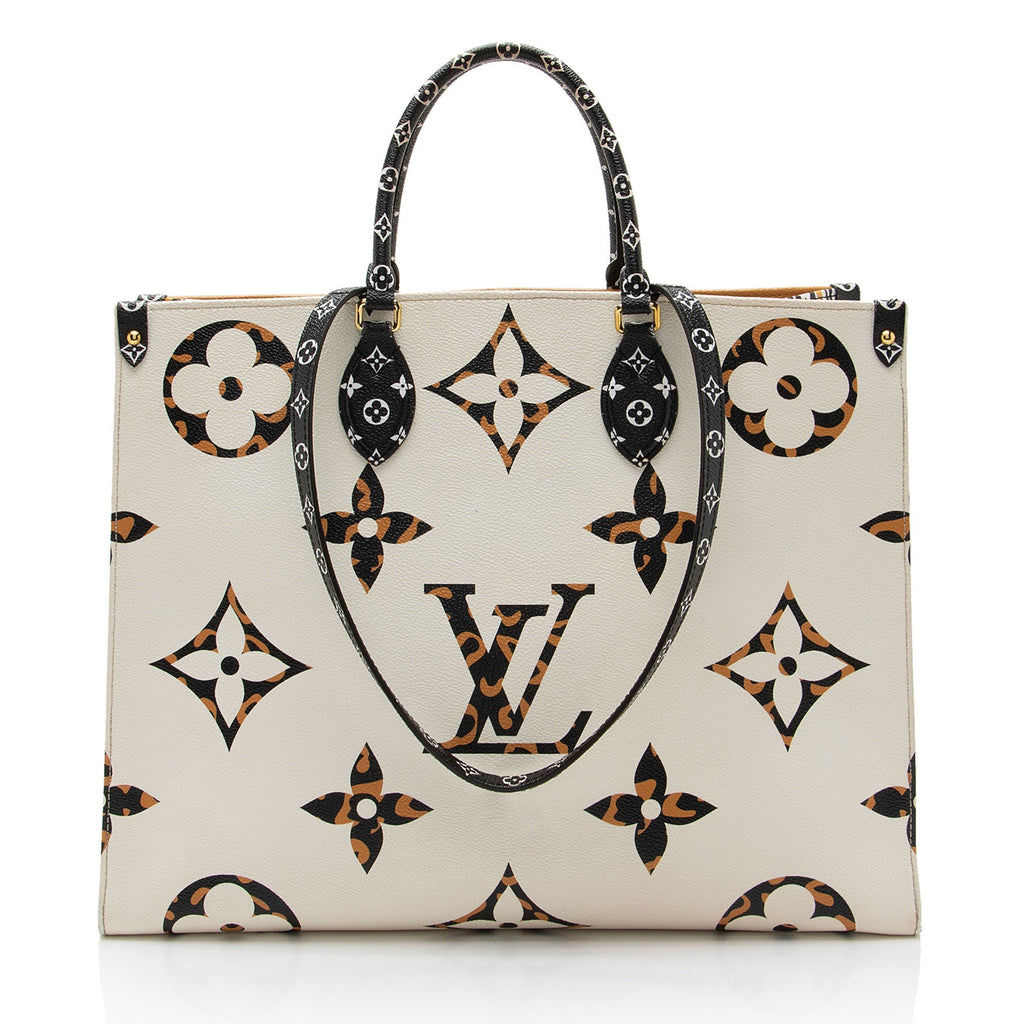 Louis Vuitton Giant Monogram Canvas Jungle Onthego GM Tote (SHF-MrFGqD)