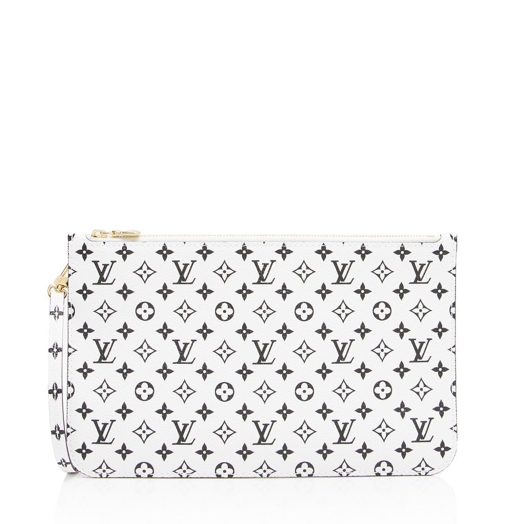 Louis Vuitton Giant Monogram Canvas Neverfull MM Pochette (SHF-bEeket)