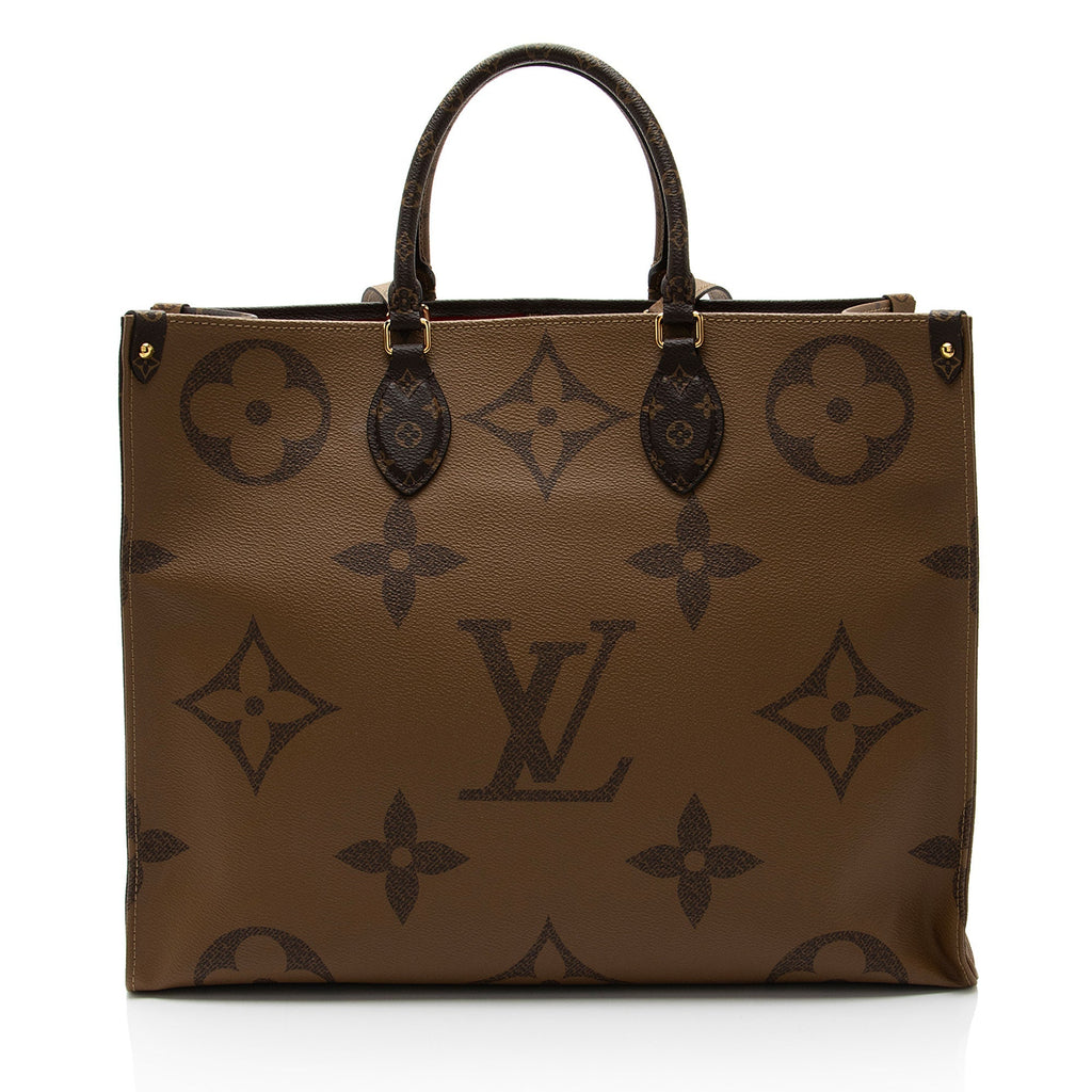 Louis Vuitton Giant Monogram Canvas Onthego GM Tote (SHF-6siASN)