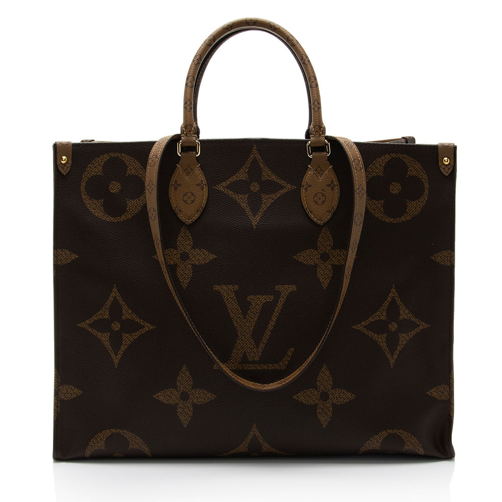 Louis Vuitton Giant Monogram Canvas Onthego GM Tote (SHF-6siASN)