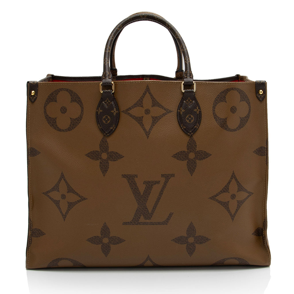 Louis Vuitton Giant Monogram Canvas Onthego GM Tote (SHF-8lUZpc)