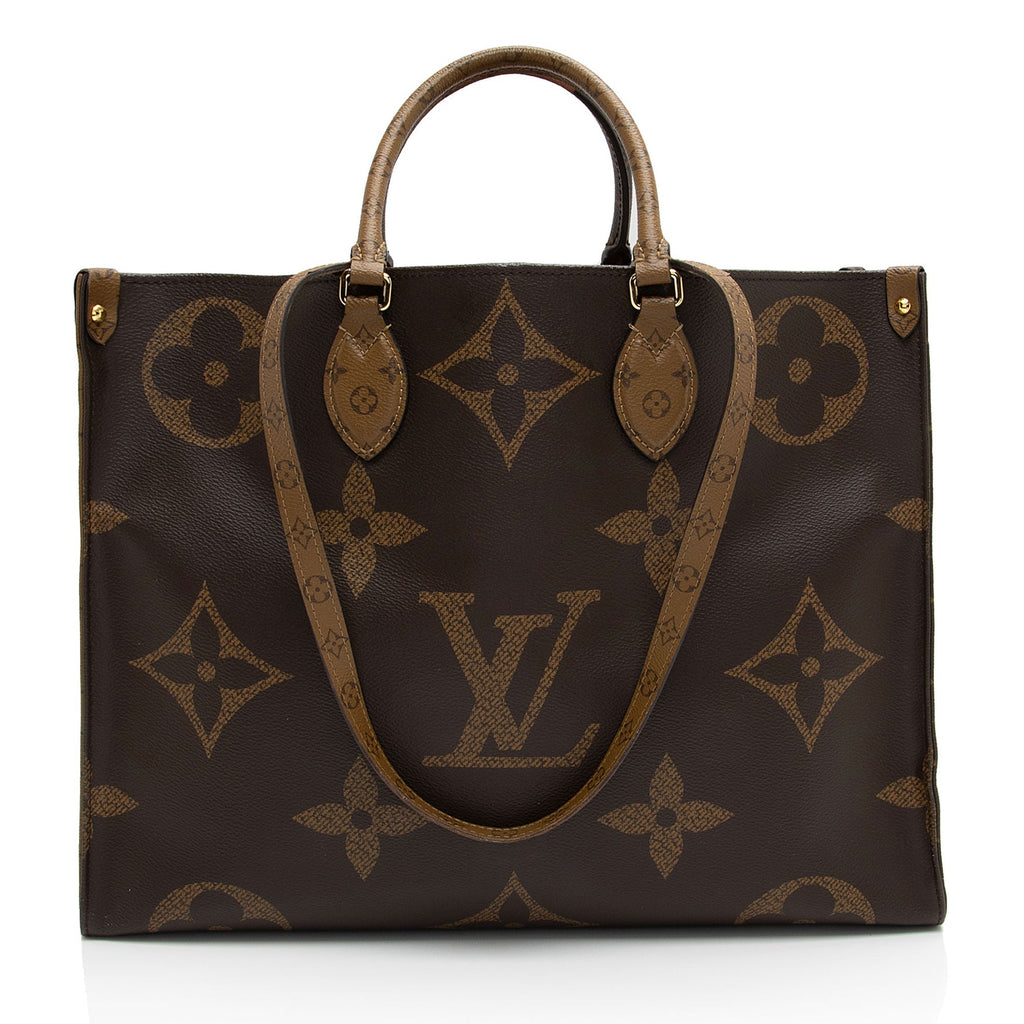 Louis Vuitton Giant Monogram Canvas Onthego GM Tote (SHF-8lUZpc)