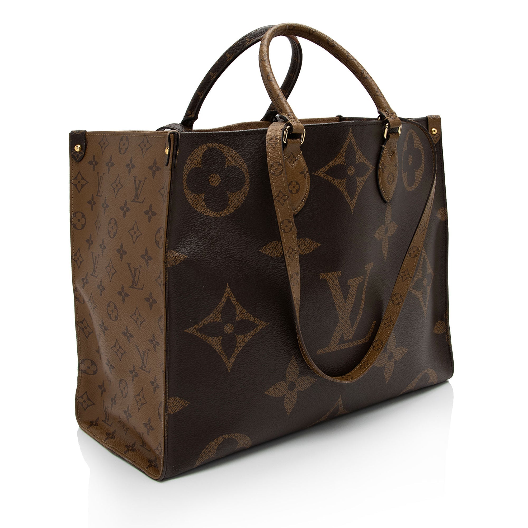 Louis Vuitton Giant Monogram Canvas Onthego GM Tote (SHF-8lUZpc)