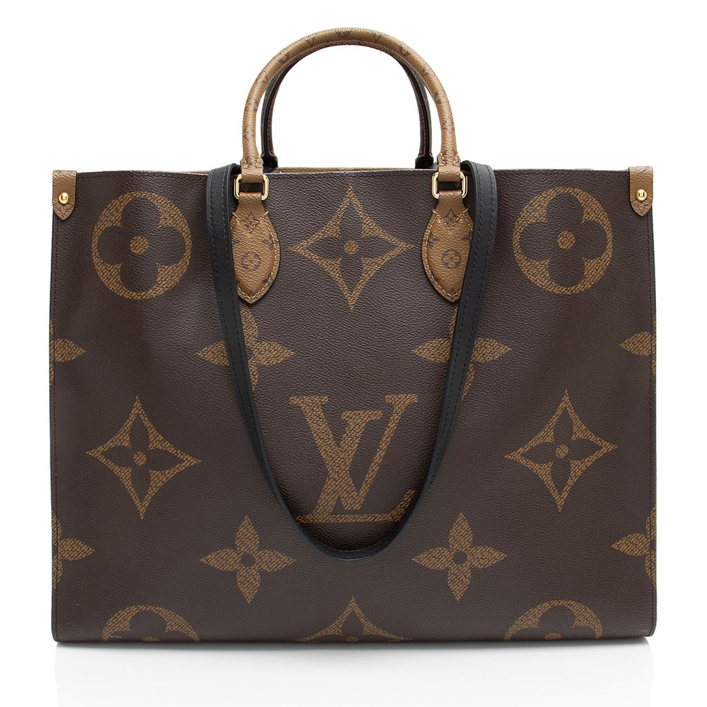Louis Vuitton Giant Monogram Canvas Onthego GM Tote (SHF-fVBkOy)