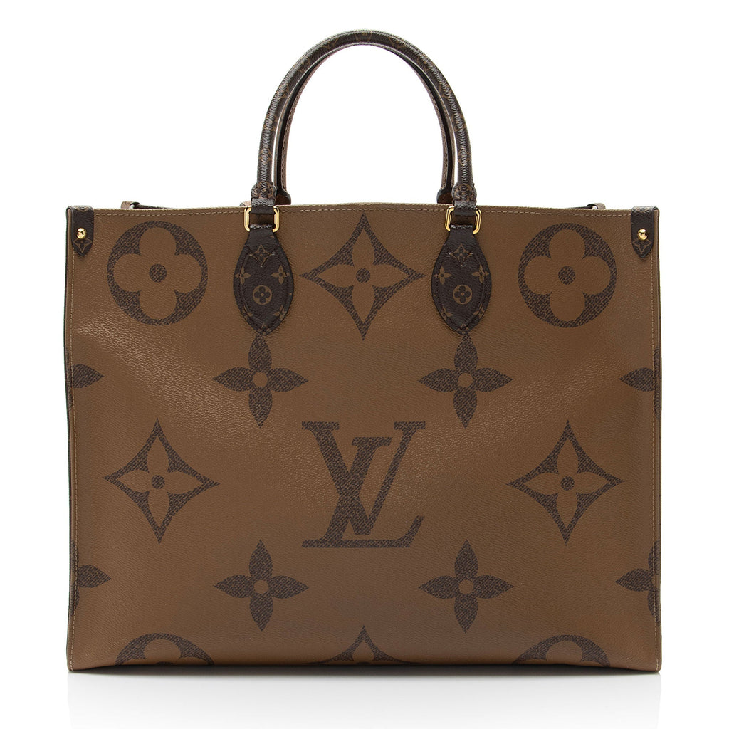 Louis Vuitton Giant Monogram Canvas Onthego GM Tote (SHF-9pZ7RF)