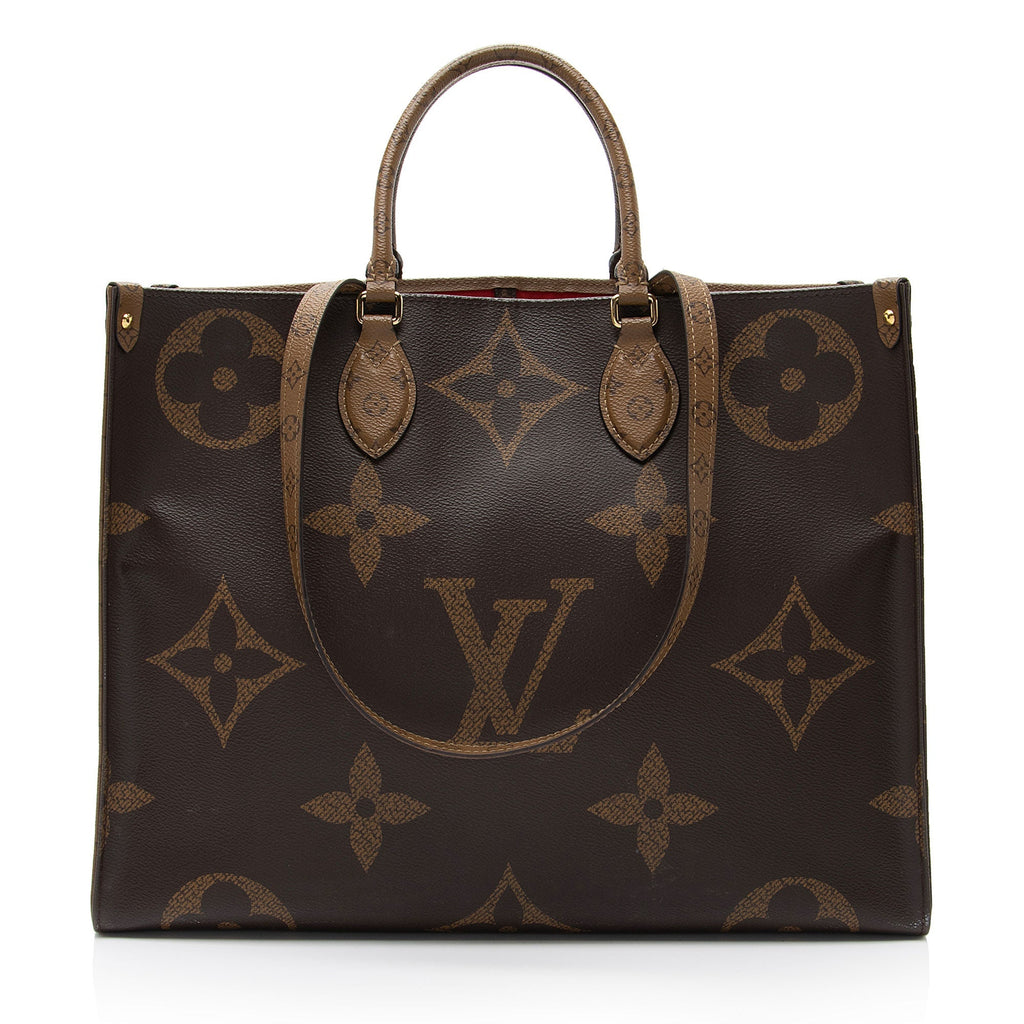Louis Vuitton Giant Monogram Canvas Onthego GM Tote (SHF-9pZ7RF)