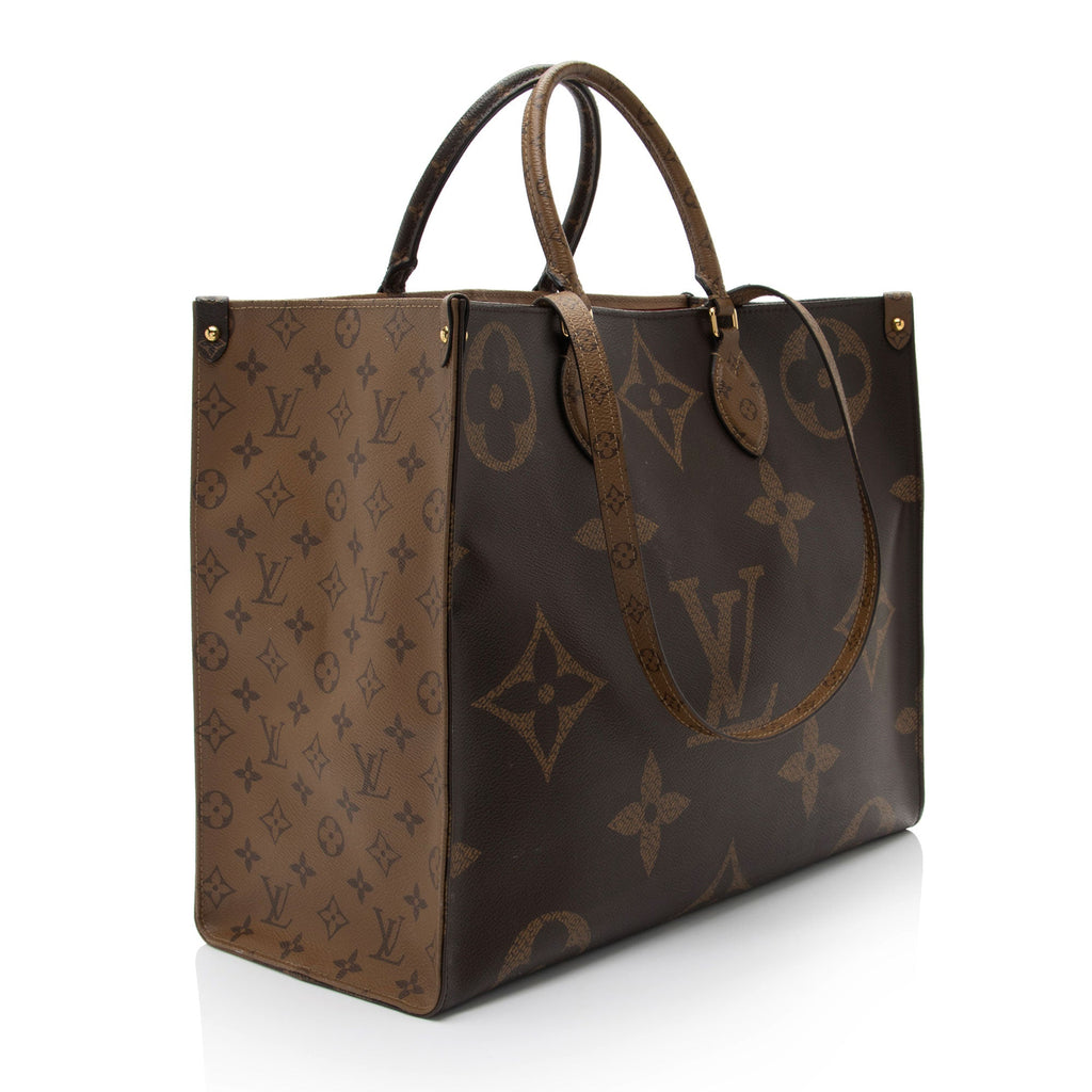 Louis Vuitton Giant Monogram Canvas Onthego GM Tote (SHF-9pZ7RF)